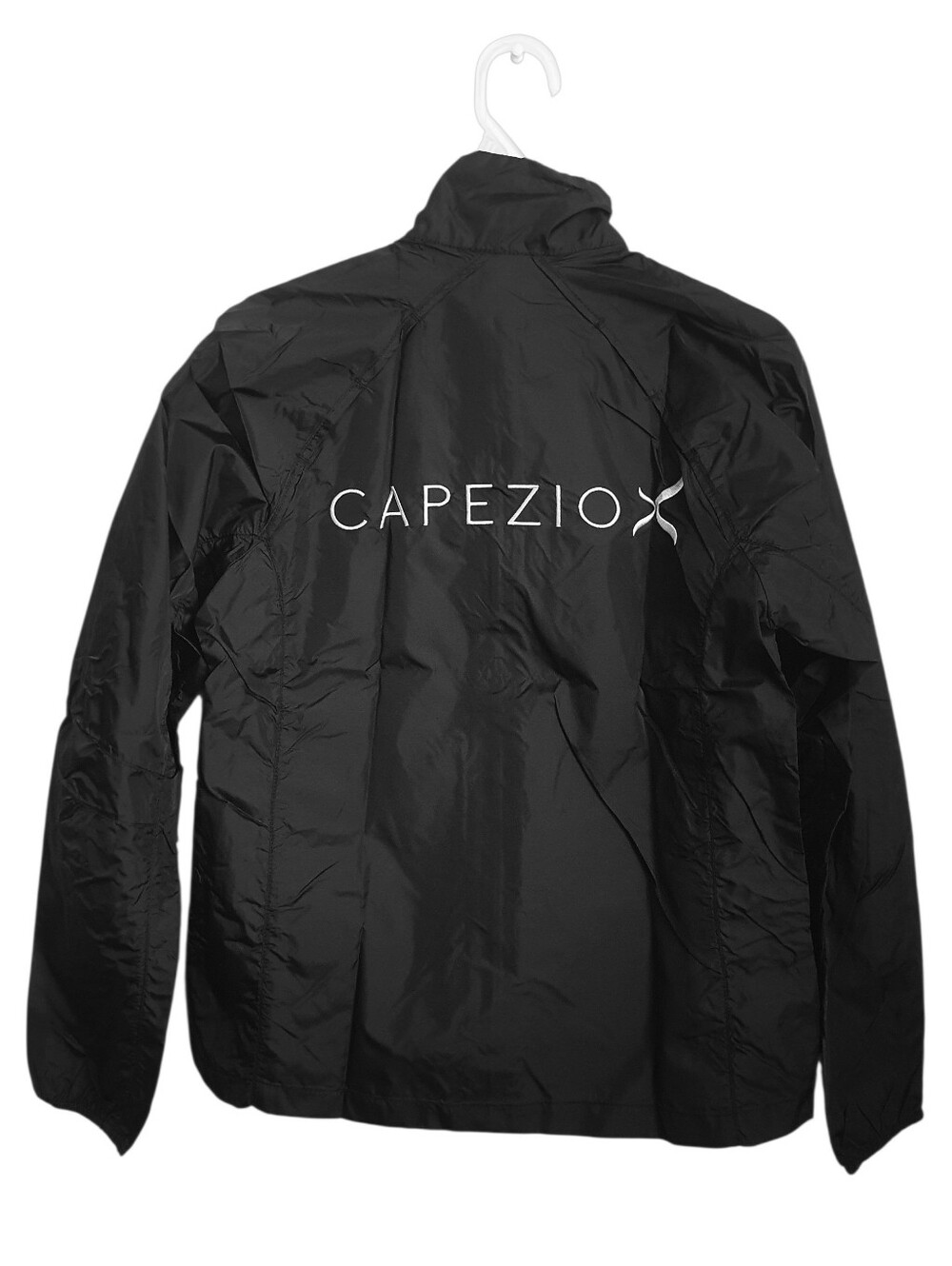 Capezio Event Jacket - Black Nylon Embroidered Windbreaker Child YL (9/10)